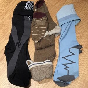 Women’s socks. Bundle of three pairs of compression socks.